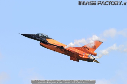 2009-06-27 Zeltweg Airpower 0648 General Dynamics F-16 Fighting Falcon - Dutch Air Force